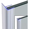 Von VON ADELBERG Duschdichtung Wasserabweiser Gerade PVC Ersatzdichtung für Dusche Typ: VA004-10 - Länge: 70 bis 200 cm - Glasstärke: 9 bis 10 mm, Länge:200 cm - Profil-Profi