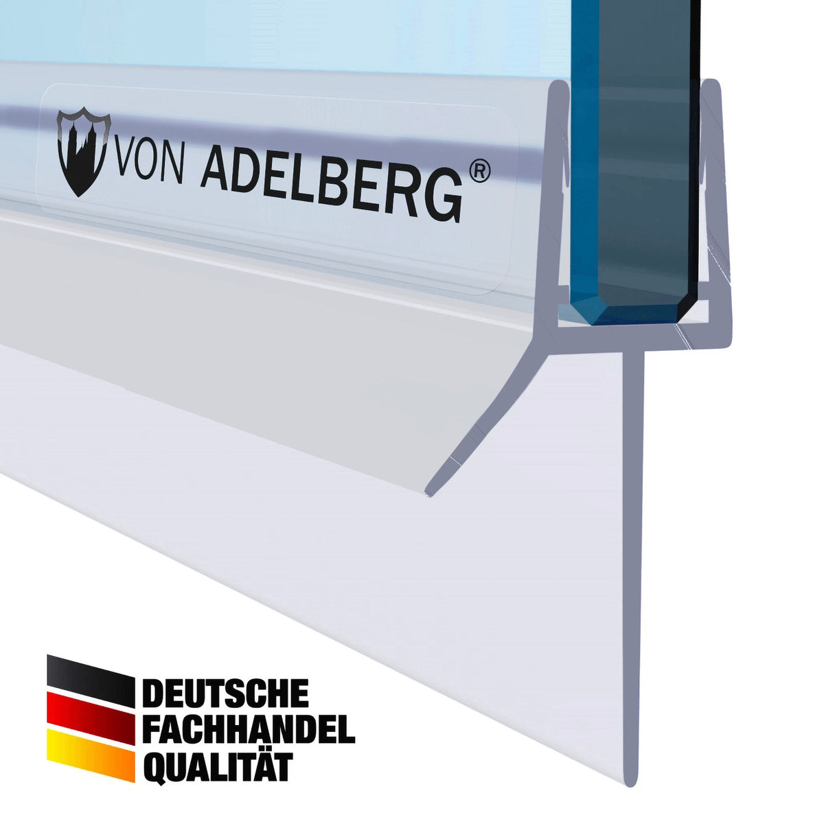Duschdichtung VA006‑23‑10 | Glas 6–8 mm | Länge 70–200 cm - Profil-Profi