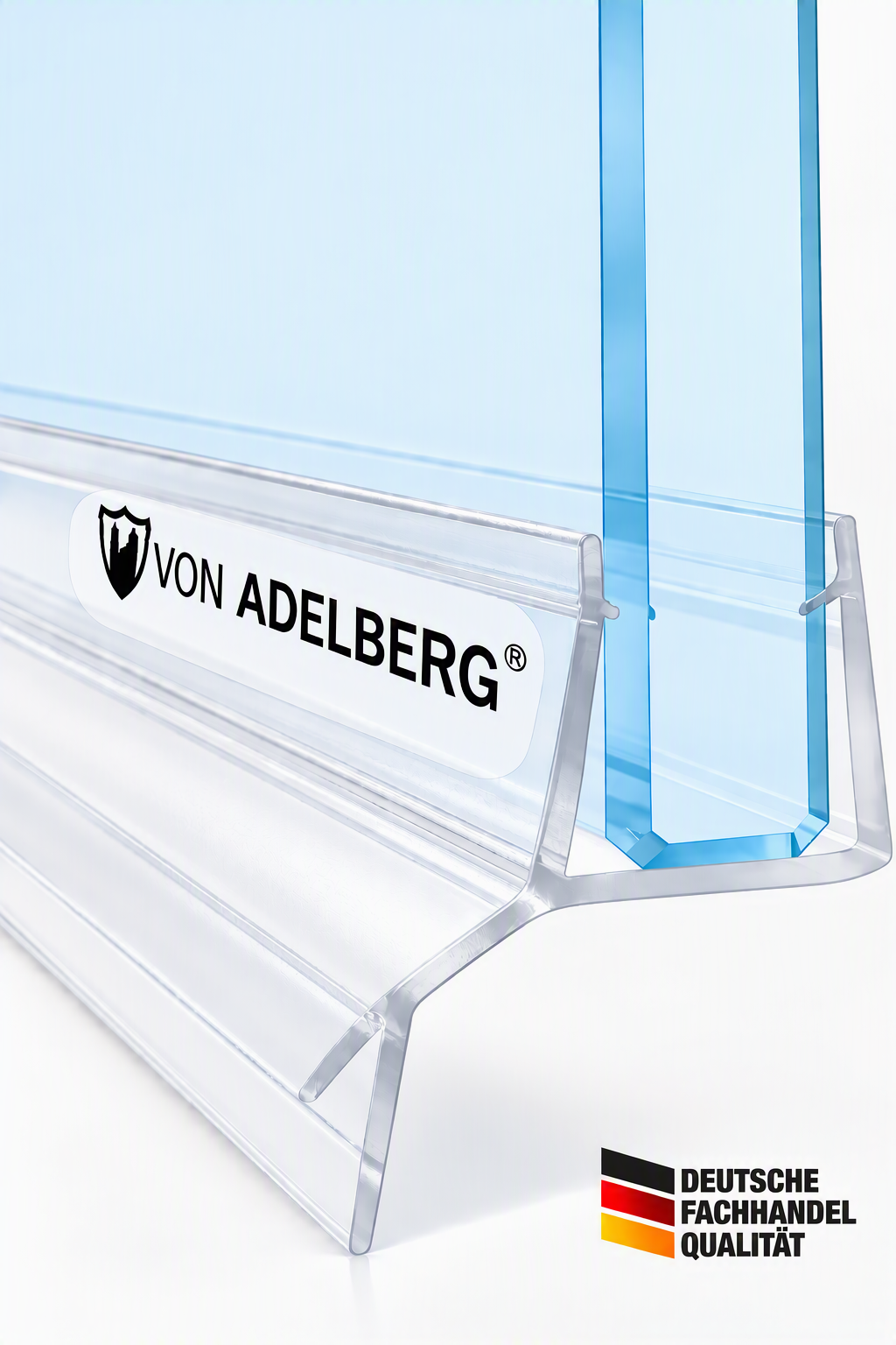 Duschkabinendichtung mit Doppel-Dichtlippe für 6–8 mm Glasstärken VA005A
