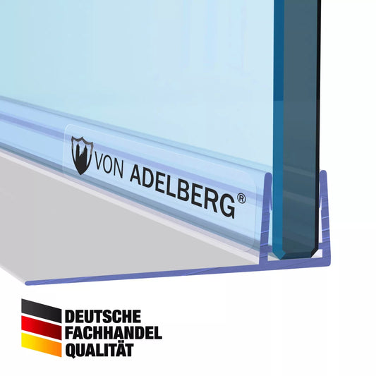 Duschdichtung 6–8 mm Glas | 25 mm Tropfkante | Ersatzdichtung für Duschtüren - Profil-Profi