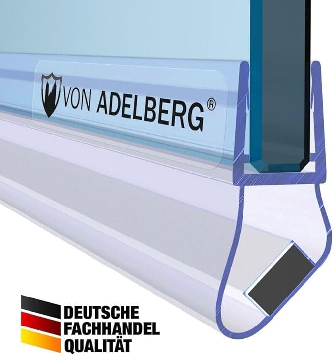 Magnetduschdichtung 90 Grad Winkel für Glasstärke 6 bis 8 mm, 2 Stück im Set - Profil-Profi