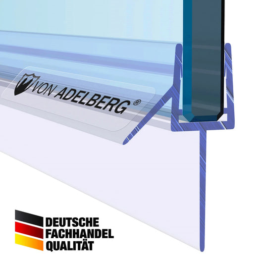Duschdichtung Gerade PVC Schleiflippendichtung Duschprofil VA006-17-10 - Profil-Profi